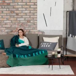 Nordic Kissenhülle Happy Hour Grau 40 x 60 cm