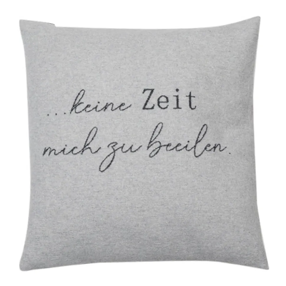 nordic_kissenhlle_keine_z_SKUWXLBgka0Vo_0.webp Nordic Kissenhülle Keine Zeit mich zu beeilen Grau 50 x 50 cm