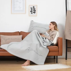 Nordic Kissenhülle Tagträumer Grau 40 x 60 cm