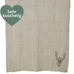 Nordic Kuscheldecke Hirsch Beige