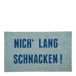 Pad Kokos Fußmatte Nich‘ lang schnacken! Hellblau
