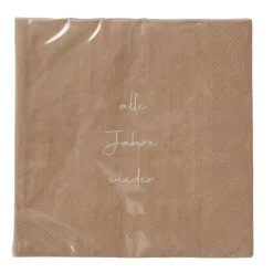 Papierservietten Alle Jahre wieder naturfarben