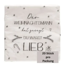 Papierservietten Der Weihnachtsmann hat gesagt…