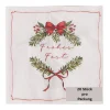 Papierservietten Kranz weiß