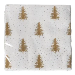 Papierservietten Tannenwald goldfarben