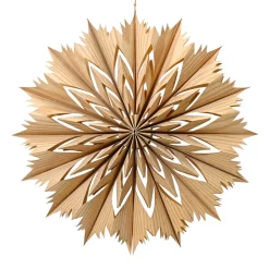 Papierstern naturfarben rund 40 cm