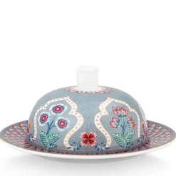 Pip Studio Butterschale Flower Festival hellblau