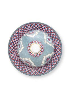 Pip Studio Butterschale Flower Festival hellblau