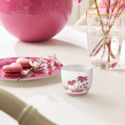 Pip Studio Eierbecher Jolie Punkte goldfarben rosa