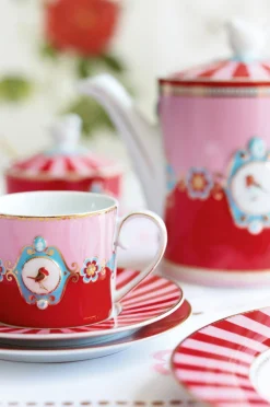 Pip Studio Eierbecher Love Birds rot