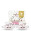 Pip Studio Espresso Tasse & Untertasse Jolie Punkte 2er-Set goldfarben rosa