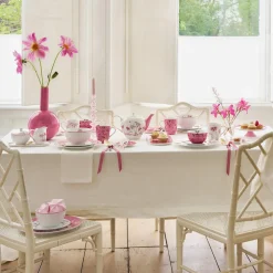 Pip Studio Espresso Tasse & Untertasse Jolie Punkte 2er-Set goldfarben rosa