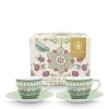 Pip Studio Espresso Tasse & Untertasse Lily & Lotus Moon Delight 2er-Set hellgrün