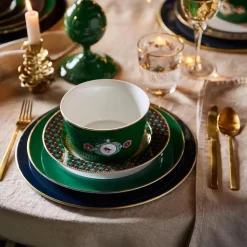 Pip Studio Frühstücksteller Love Birds dunkelgrün 21 cm