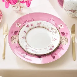 Pip Studio Frühstücksteller Jolie Punkte goldfarben rosa 21 cm