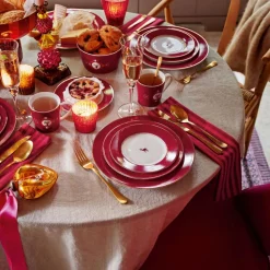 Pip Studio Gebäckteller Love Birds Hirsch dunkelrot 17 cm