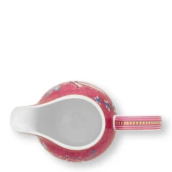 Pip Studio Krug Flower Festival Dunkelrosa Groß