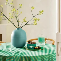 Pip Studio Metallvase blaugrün 32 cm matt