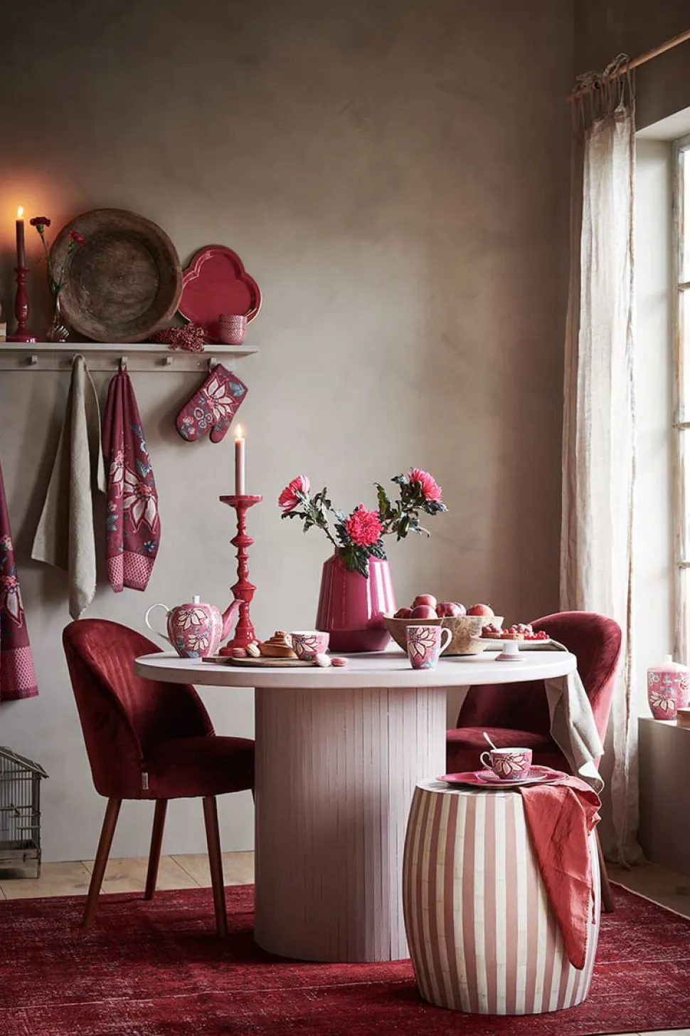 pip_studio_schale_flower__SKUVmWleYqeVd_2.webp Pip Studio Schale Flower Festival Muscheloptik Dunkelrosa 9,5 cm