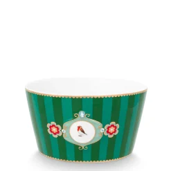 Pip Studio Schale Love Birds Streifen grün 15 cm