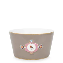Pip Studio Schale Love Birds Medaillon khaki 15 cm