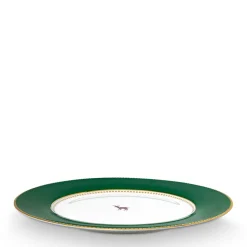 Pip Studio Speiseteller Love Birds dunkelgrün 26,5 cm