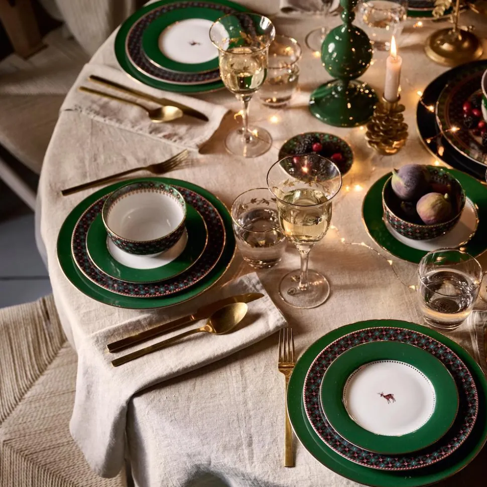 pip_studio_speiseteller_l_SKUN5O0cefQSq_2.webp Pip Studio Speiseteller Love Birds dunkelgrün 26,5 cm