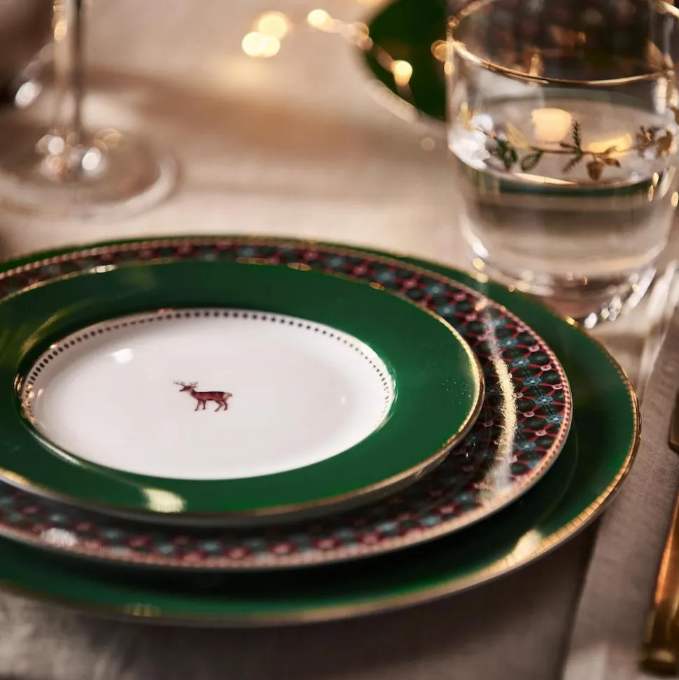 pip_studio_speiseteller_l_SKUN5O0cefQSq_3.webp Pip Studio Speiseteller Love Birds dunkelgrün 26,5 cm