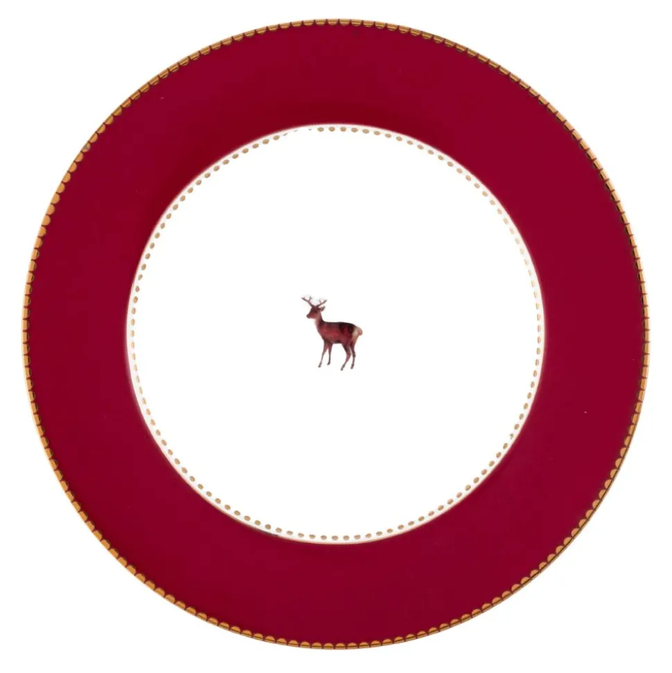 pip_studio_speiseteller_l_SKUSBAZznPgNH_2.webp Pip Studio Speiseteller Love Birds Hirsch dunkelrot 26,5 cm