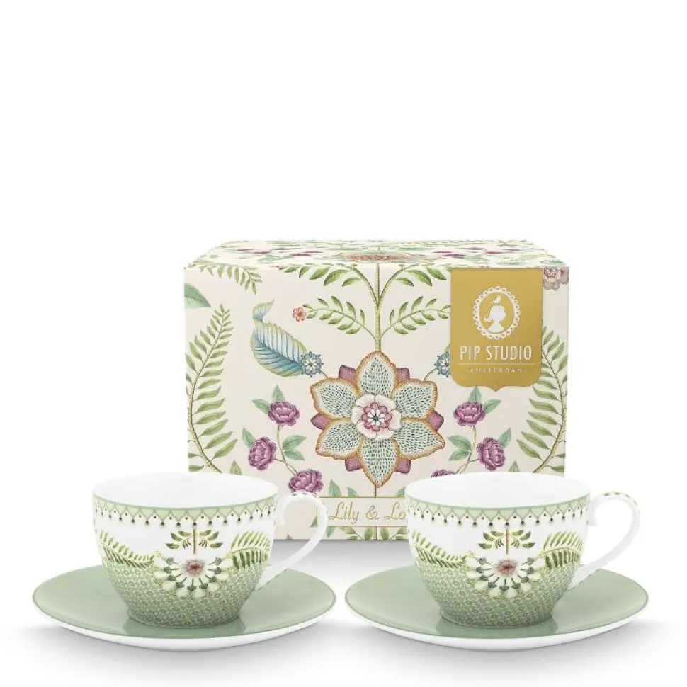 pip_studio_tasse__unterta_SKUQCAR4Mqqty_0.webp Pip Studio Tasse & Untertasse Lily & Lotus 2er-Set gemustert hellgrün