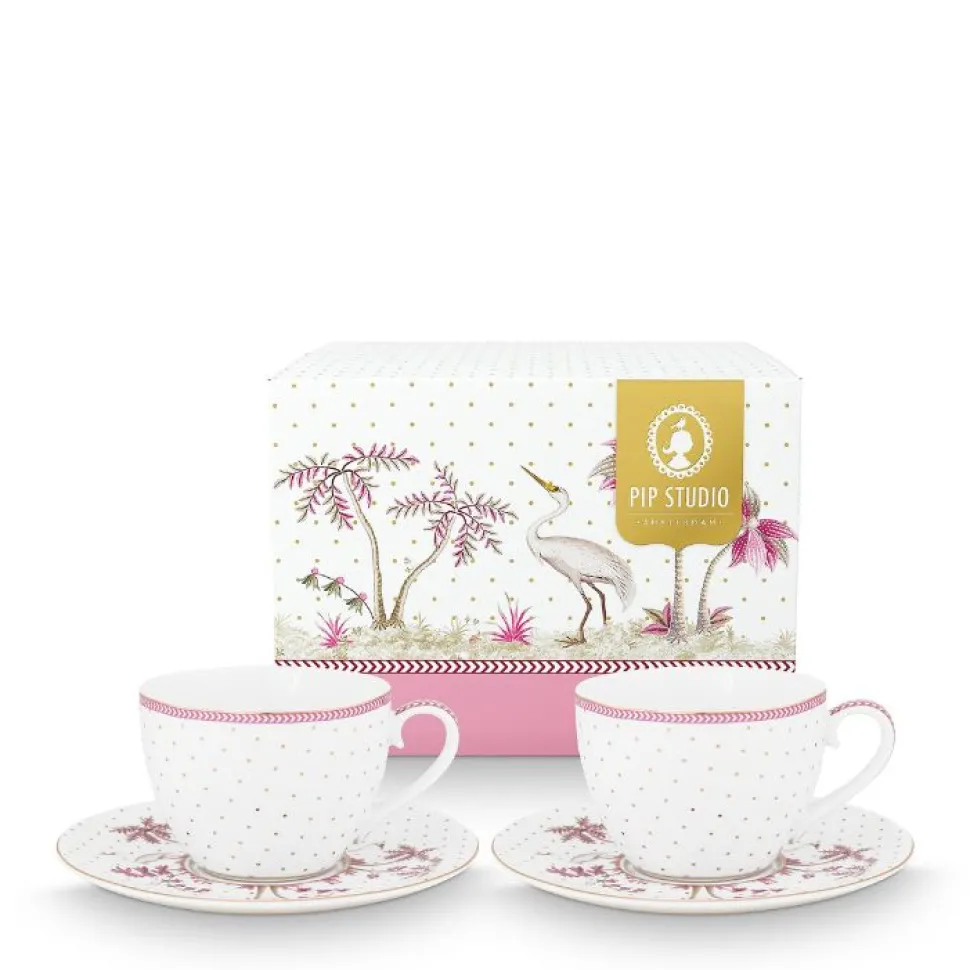 pip_studio_tasse__unterta_SKUkLU74QTsE7_0.webp Pip Studio Tasse & Untertasse Jolie Punkte 2er-Set goldfarben rosa