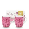 Pip Studio Tasse Jolie Blumen 2er-Set rosa klein