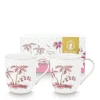 Pip Studio Tasse Jolie Punkte 2er-Set goldfarben rosa klein