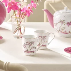 Pip Studio Tasse Jolie Punkte 2er-Set goldfarben rosa klein