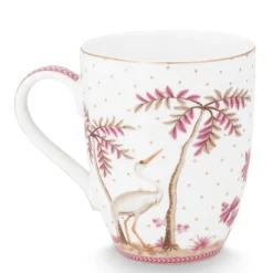 Pip Studio Tasse Jolie Punkte goldfarben rosa groß