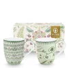 Pip Studio Tasse Lily & Lotus 2er-Set hellgrün XL