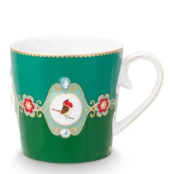 Pip Studio Tasse Love Birds Grüntöne grün groß