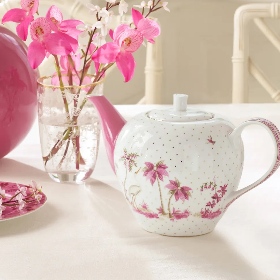 pip_studio_teekanne_jolie_SKUfofCH0KNeU_1.webp Pip Studio Teekanne Jolie Punkte goldfarben rosa 1600 ml