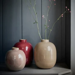 Pip Studio Vase Metall Khaki 32 cm