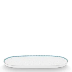 Pip Studio Zucker- und Milchtablett Jolie Punkte goldfarben blau