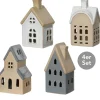 Porzellan-Häuser 4er Set groß