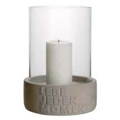 Räder Betonwindlicht Lebe jeden Moment