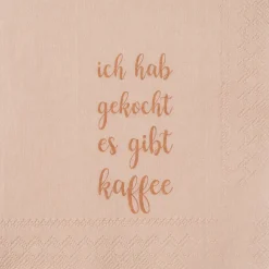 Räder Cocktailserviette Ich hab gekocht es gibt Kaffee