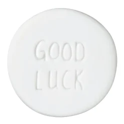 Räder Herzstücke Glücksmünze Kleeblatt Goldfarben