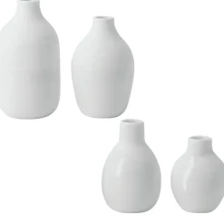 Räder Mini Flaschenvasen 4er-Set weiß