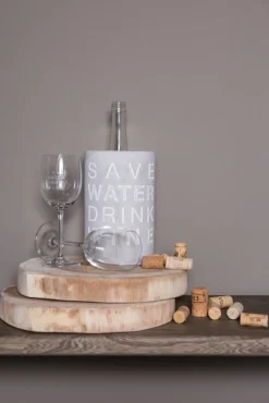 Räder PET Vino Weinkühler Das Leben ist zu kurz Beton