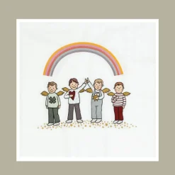 Räder Serviette Himmlische Brüder Weiß