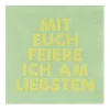 Räder Servietten Mit euch feiere ich am liebsten