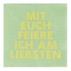 Räder Servietten Mit euch feiere ich am liebsten