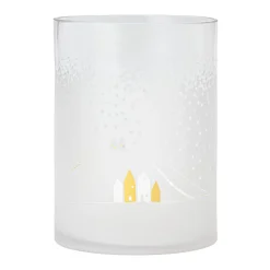 Räder Windlicht Schneelandschaft